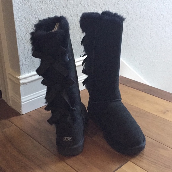 UGG Shoes - UGG Bailey Bow Tall Boots - Size 7